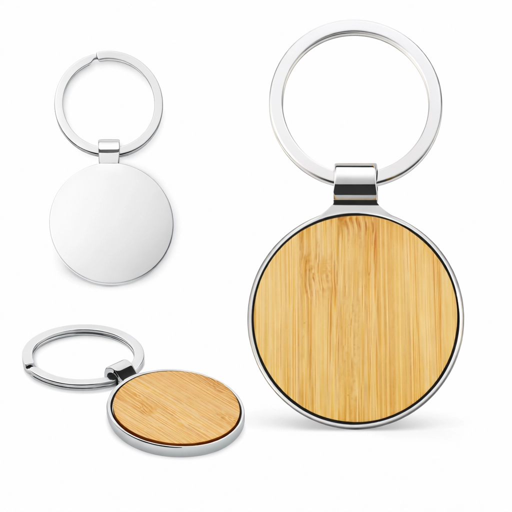 llavero bambú personalizado, merchandising ecológico, regalos corporativos Perú